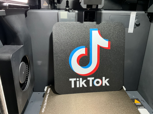 tiktok led light box by vitormhs art signs & logos sign logo luminaria lightbox tik tok 3d print model - Mito3D