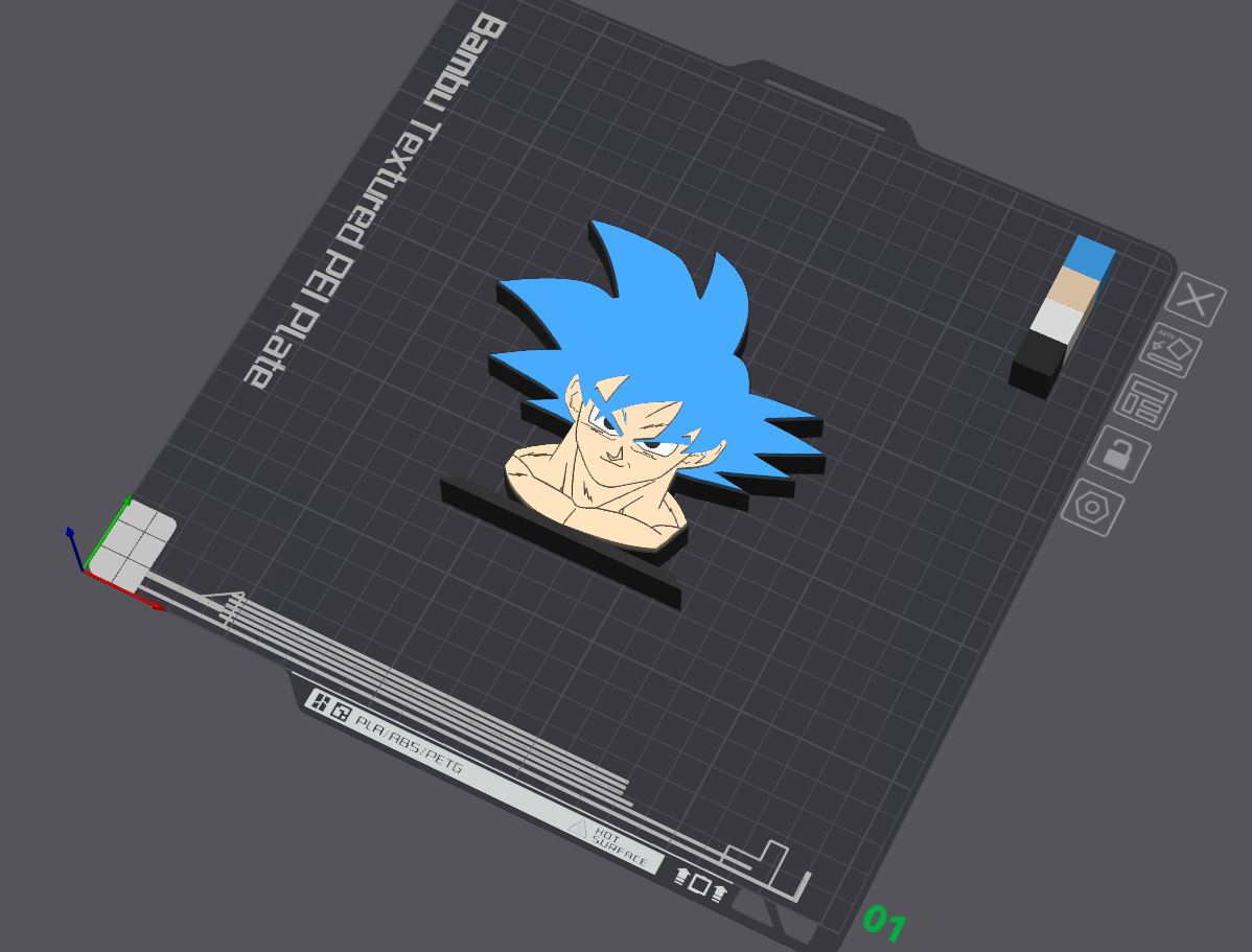 esfera dragón z hijo goku ssj mesa estante soporte by 5kyrunn3r arte señales logos súper gt saiyajin ams listo logo firmar dios azul 3D print model - Mito3D