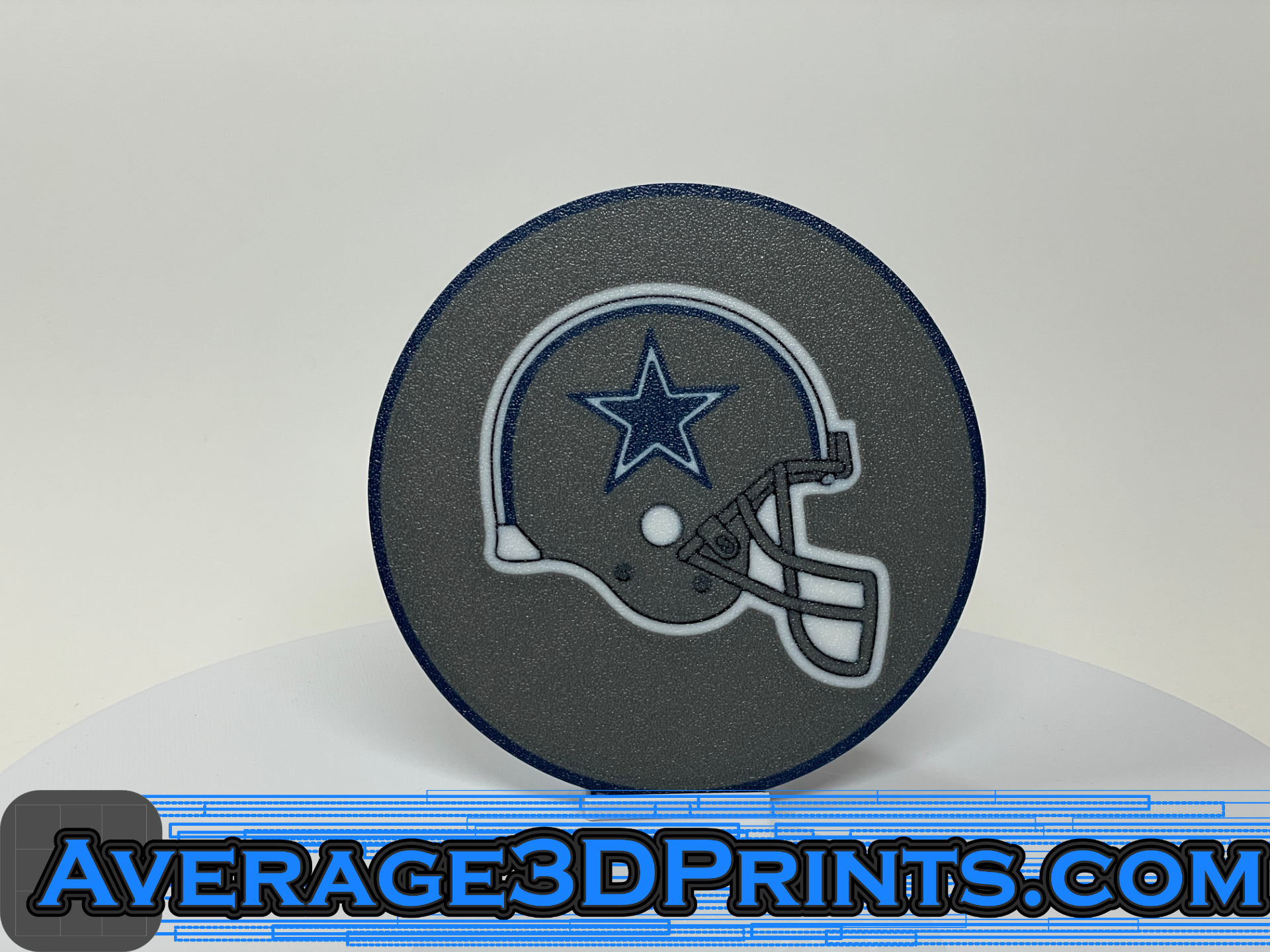 bardak altlığı dallas kovboylar kask by average3dprints ev halkı dekor a3dprints nfl futbol 3D print model - Mito3D