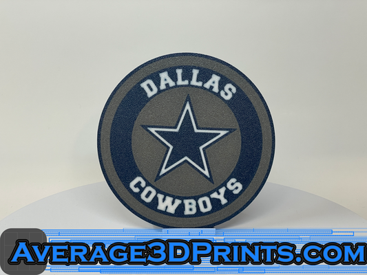 bardak altlığı dallas kovboylar logo by average3dprints ev halkı dekor altlıkları a3dprints nfl futbol 3d print model - Mito3D