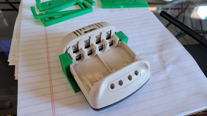 powerex maha battery charger wall mount by scotte hobby & diy electronics 3d print model - Mito3D