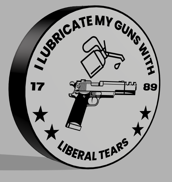 liberal lágrimas by sonhe arte sinais logotipos placa concurso suporte cabide caixa sinalização luz acessório barra coleção quadro armação ams engraçado prêmio política político liberdade banco piu lágrima arrancar solta lubrificante 3D print model - Mito3D