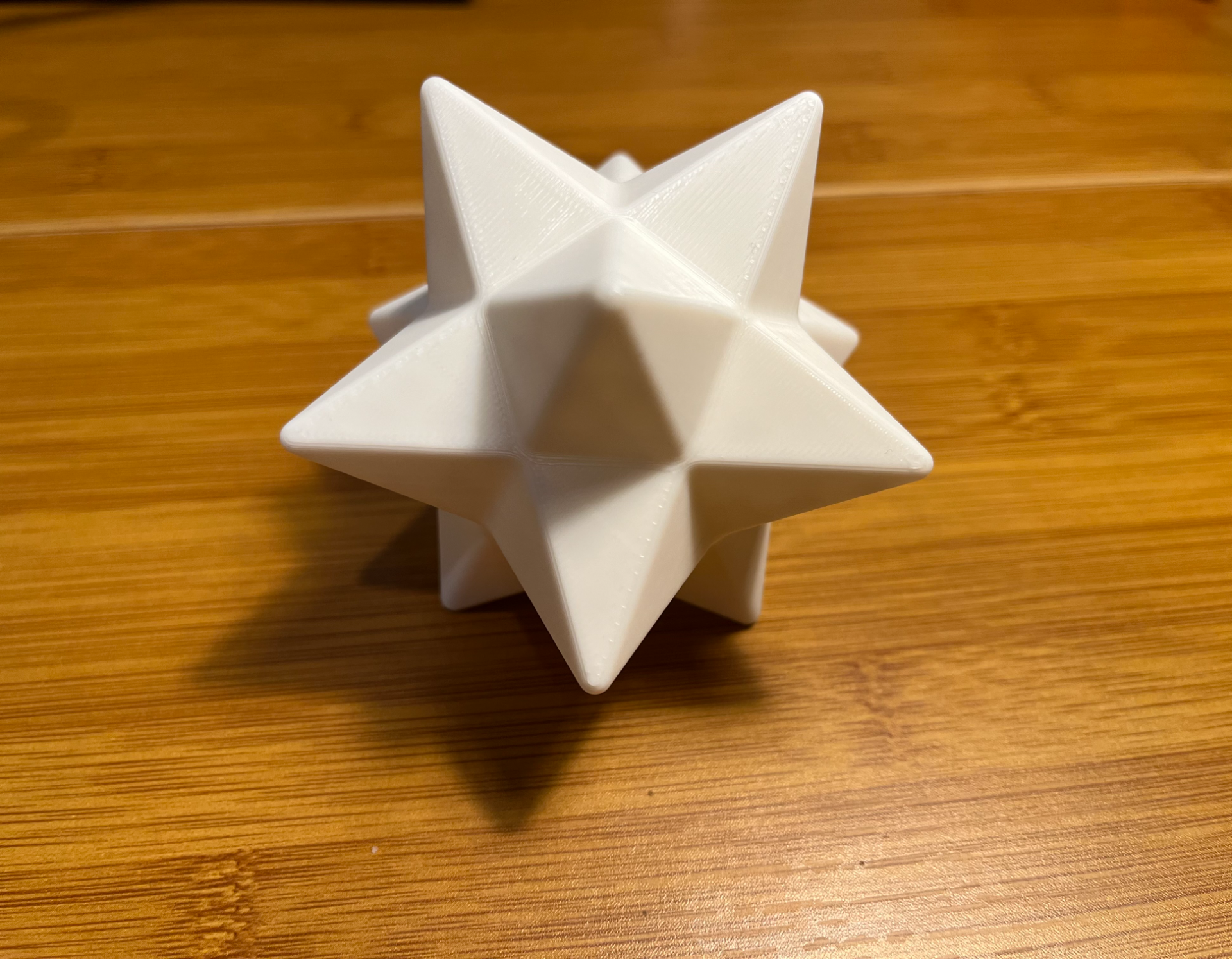 rounded small stellated dodecahedron solid stars by gammaland art sculptures star 3D print model - Mito3D