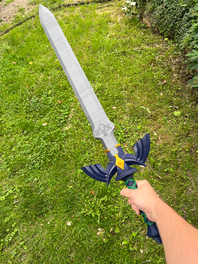 maestro espada intercambiable cuchillas leyenda of zelda lágrimas reino by nebik accesorios cosplays réplica arma totk maestra enlace 3d print model - Mito3D