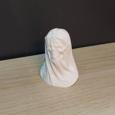 velado novia cráneo busto by piersonnico arte esculturas 3d impreso 3d print model - Mito3D