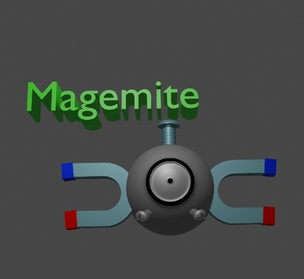 magnemite by 3d wex spielzeuge spiele zeichen pokémon sack anime 3dwex 3d print model - Mito3D