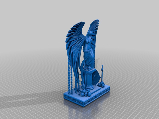 mario taddei venus mech wing statue v8 - print demo hires big remixed by balucz household decor 3d print model - Mito3D