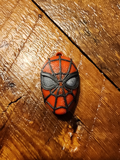 homem aranha chaveiro colori remixado by cara telecomunicações adereços cosplays máscaras capacetes chave acessórios aranha brinquedo diversão 3d print model - Mito3D