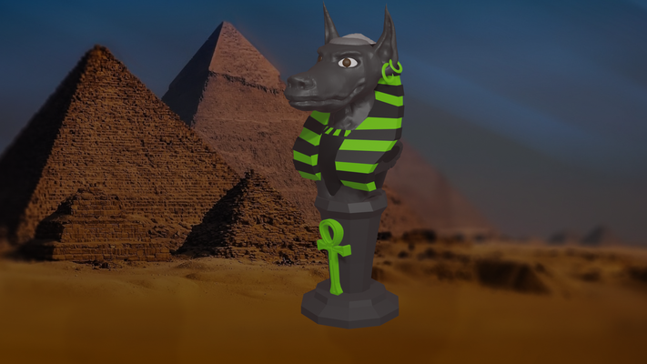 anubis by 3d wex arte esculturas dios egipto busto apofis egiptología 3d print model - Mito3D