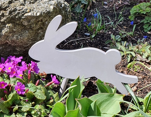 hase garten dekoration by heylluk haushalt osterhase ostern blumentopf gartendekoration blumenbeet 3d print model - Mito3D