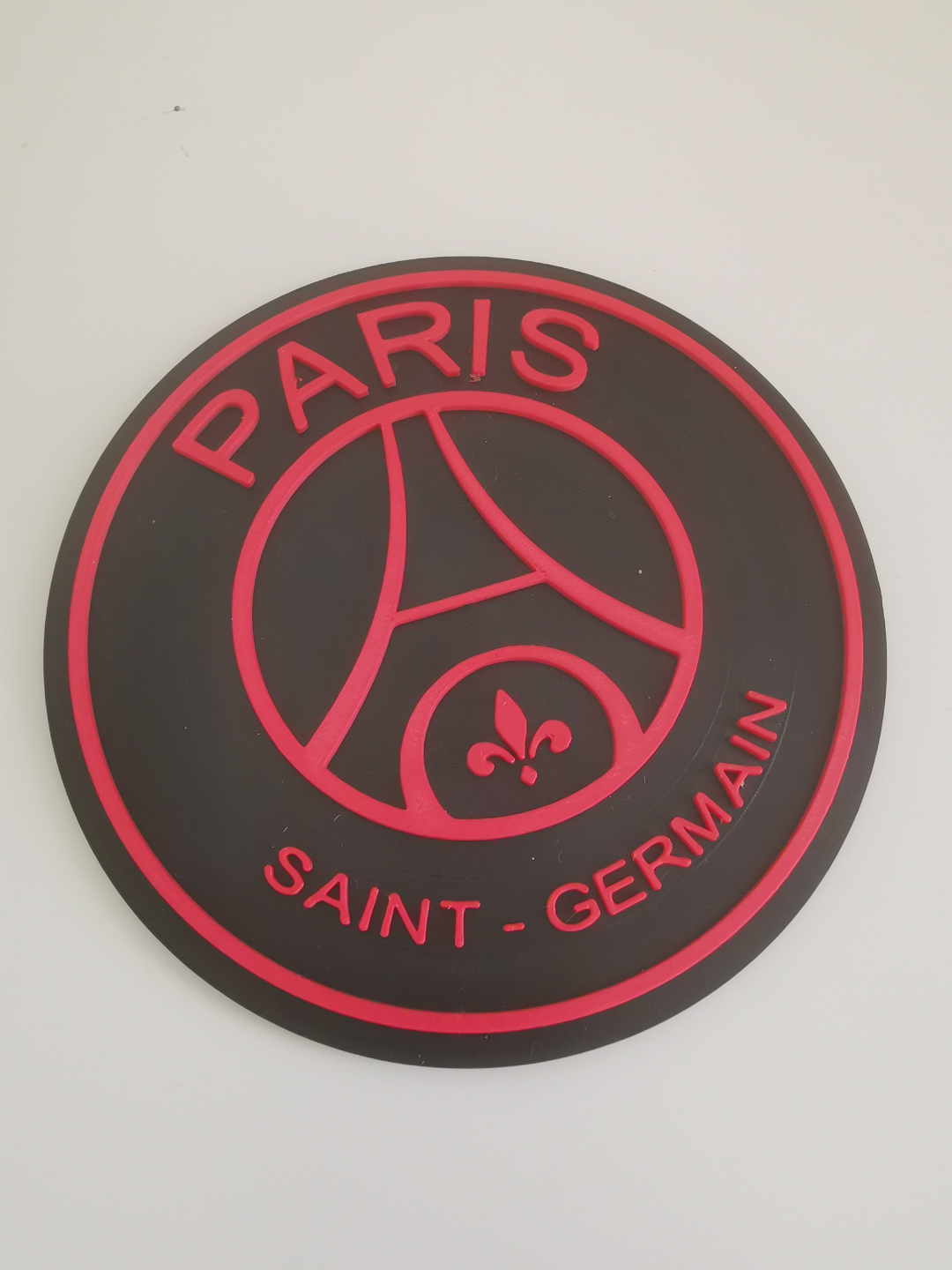 psg logo parigi santo germain by madutt arte moneta distintivi calcio club sport ams necessario mbappe 3D print model - Mito3D