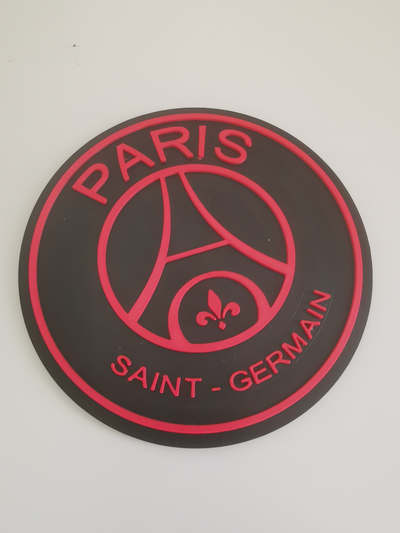 psg logo paris heilige germain by madutt kunst münze abzeichen fußball verein sport no ams erforderlich mbappe 3d print model - Mito3D