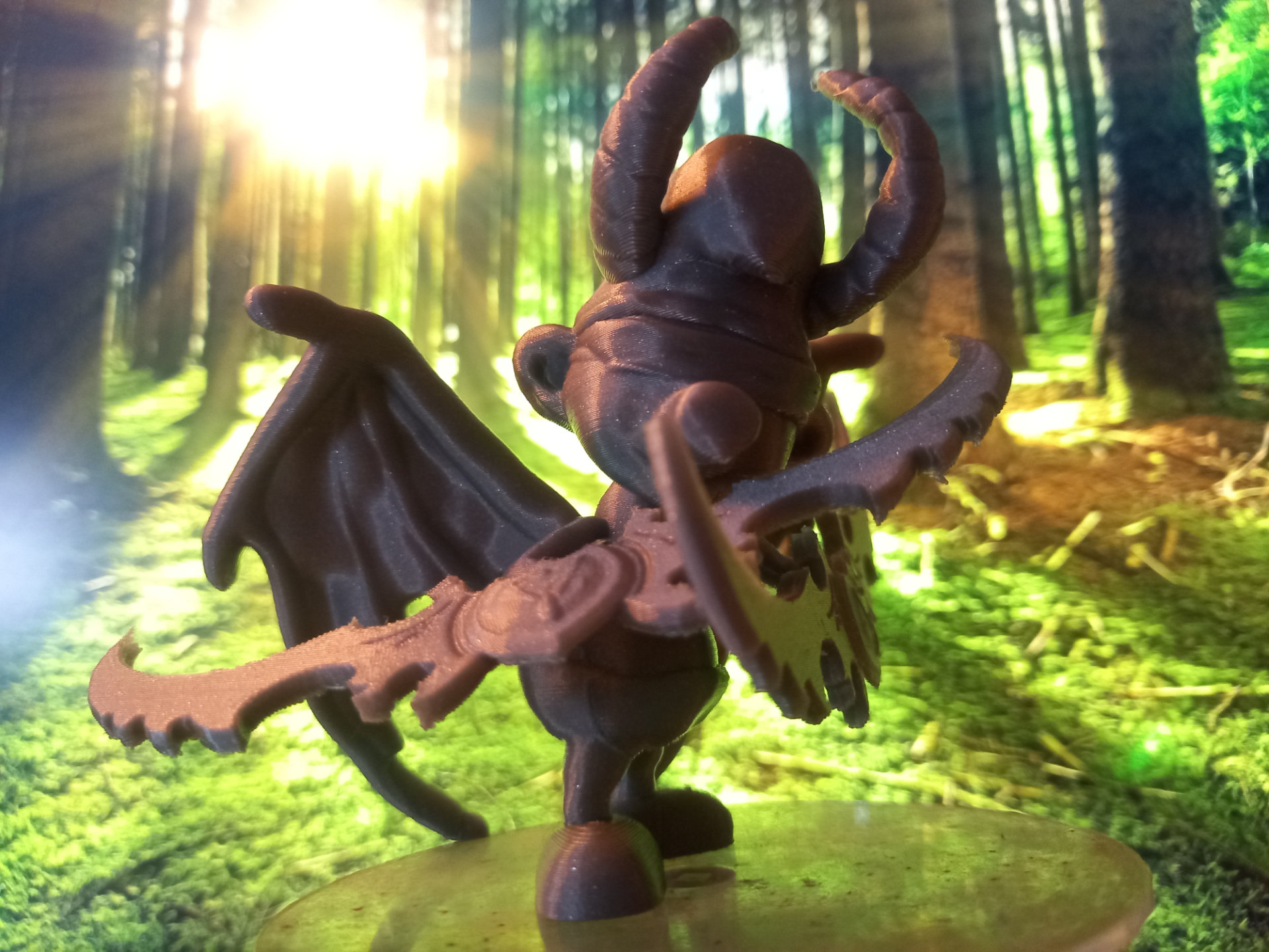 smurf illidan by 3d wex brinquedos jogos personagens warcraft figura diversão 3dwex brinquedo inspirado demônio caçador açao goblin 3D print model - Mito3D