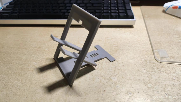 ultra thin folding bracket by sishihe household office 3d print model - Mito3D