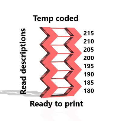 temp kule zig zag pla 180 215 by tommi 3d yazıcı ölçek modeller sıcaklık 3d print model - Mito3D