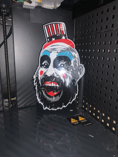 capitano spaulding guidato lightbox by gare sb arte segni loghi clown 3d print model - Mito3D