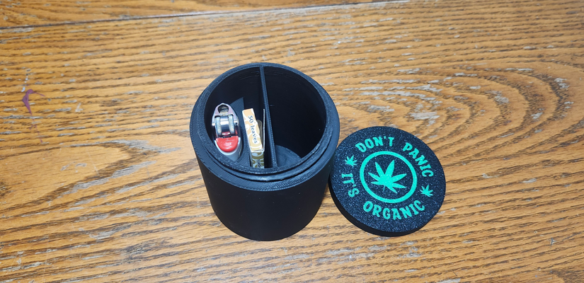 ultimate stash jar by sean's crazy customs tools organizers can box container pot screw cap on weed tool 3d print model - Mito3D