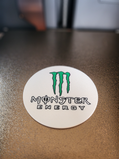 monster energie getränk untersetzer by square3d werkzeuge veranstalter achterbahn monsterenergie red bull base lager einfach ams p1s x1c a1 bambu bambulab gaming glas 3d print model - Mito3D