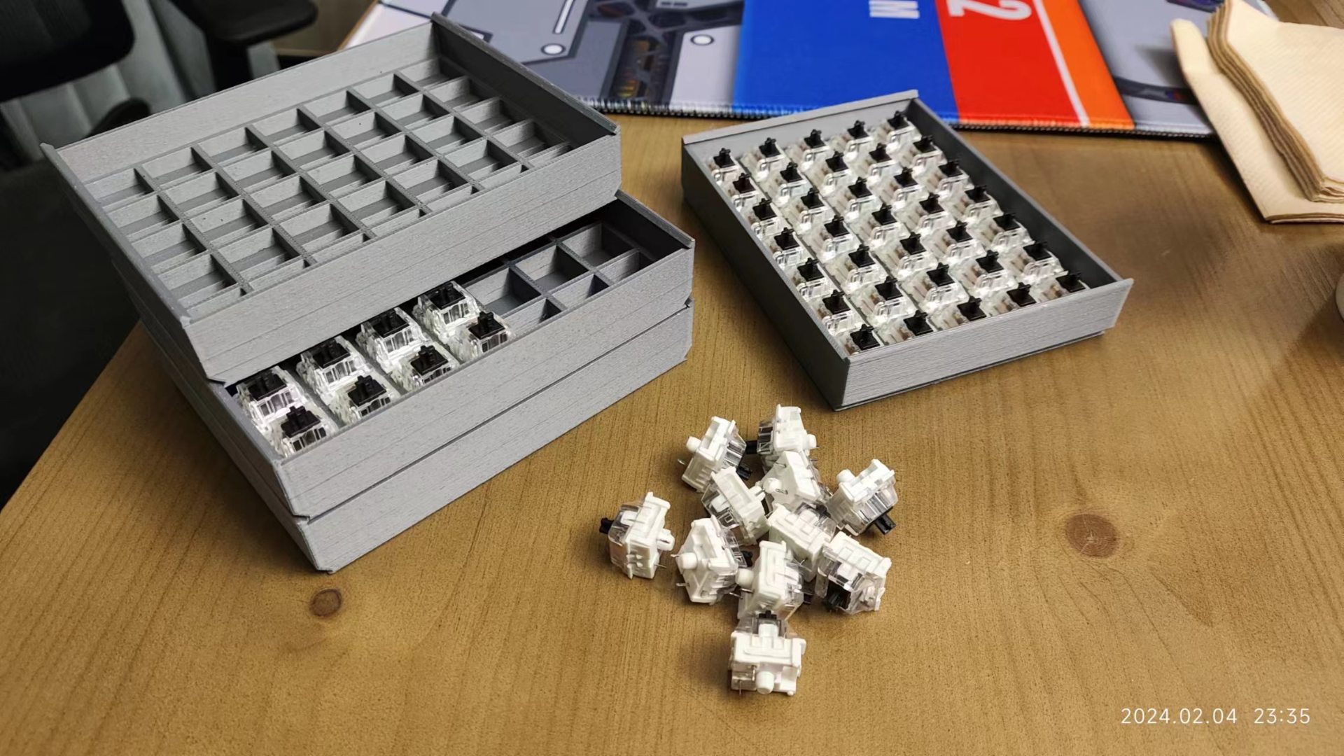 tastatur schalter lager box by sishihe hobby diy elektronik 3D print model - Mito3D