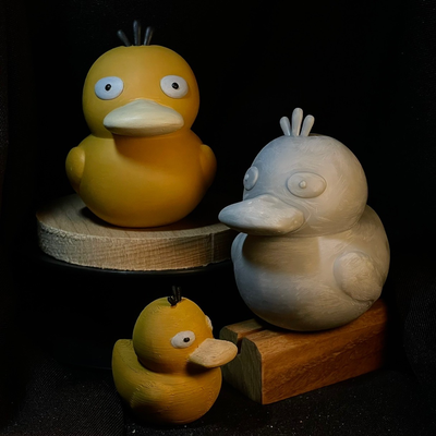 pokemon psyduck anatra stile by ngtw arte sculture 3d print model - Mito3D