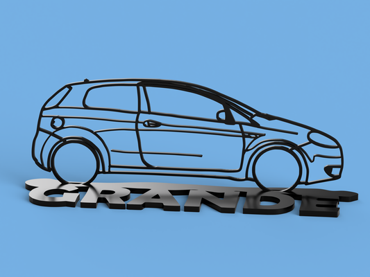 fiat grande punto 2005 by youngbuk domestico arredamento scrivania in piedi 3d print model - Mito3D