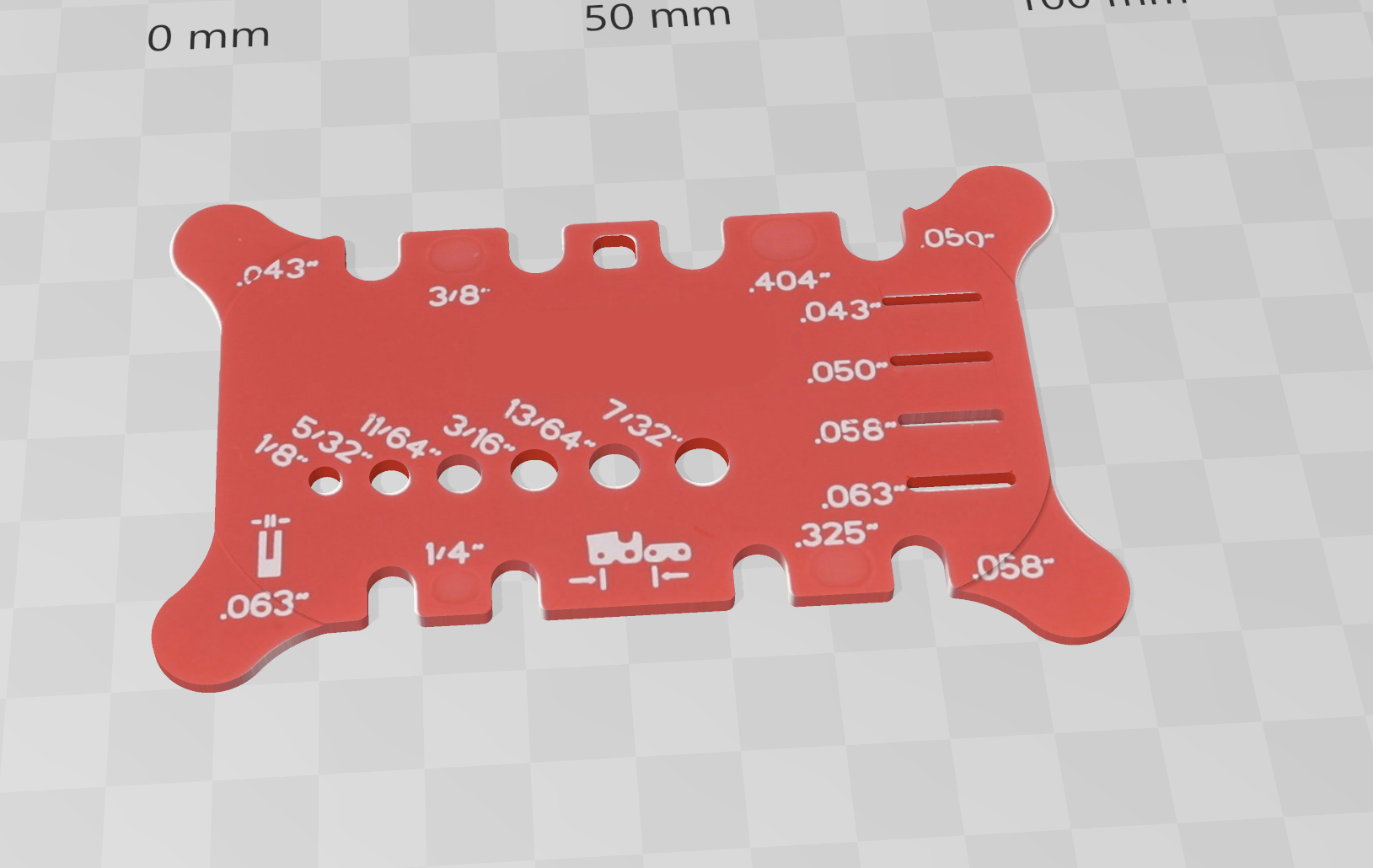 medindo ferramenta beta métrica + imperial by ferramentas máquina oregon motosserra metro motorovka retezova bateria dirigiu 3D print model - Mito3D