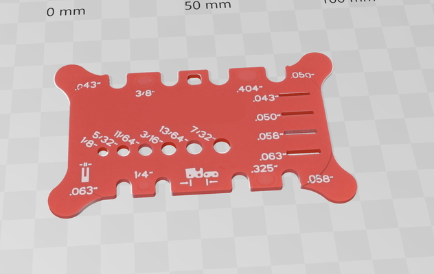 cadena medición herramienta beta métrico + imperial by herramientas máquina oregón motosierra metro motorovka retezova pila conducía 3d print model - Mito3D