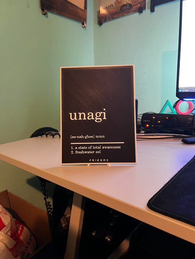 unagi ross amigos by kauken97 arte 2d pintura cuadrado 3d print model - Mito3D