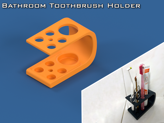 bathroom toothbrush holder by filip honz rek household decor tooth family accessory accessories toothpaste design toothbrushholder organizer stand 3d print model - Mito3D