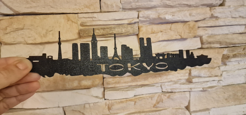 skyline tokyo jap n silueta ciudad tokio japan by darvil66 household decor japn japon 3d print model - Mito3D