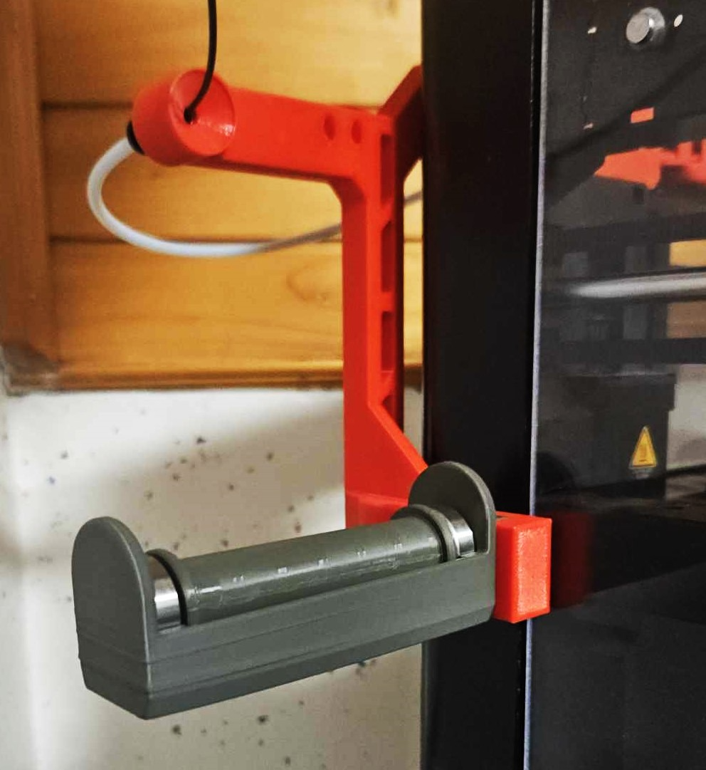 uvssh - ultimate vision spool holder mount p1p p1s x1c by tamazawa 3d printer parts visionenclosure p1 accessory spoolholder 3D print model - Mito3D