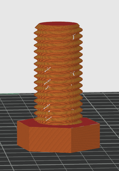 schraube m20x40 by yolu söyle hobi kendin yap cıvata vidalamak 3d print model - Mito3D