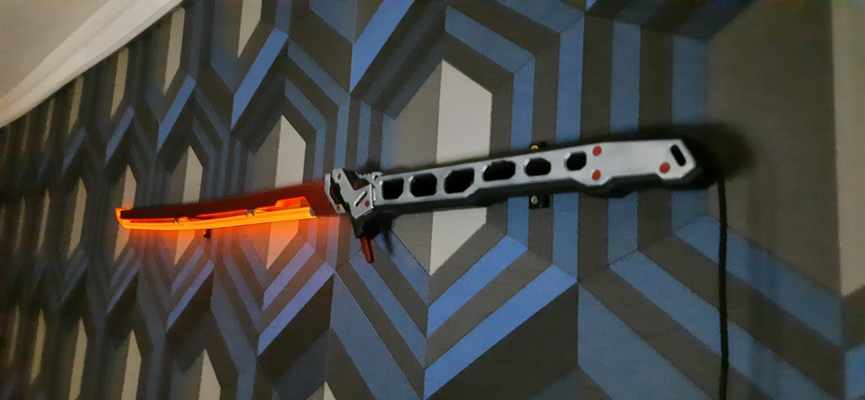 cyberpunk 2077 termico katana by arasaka inc oggetti scena cosplay replica arma cyberpunk2077 accessori puntello samurai spada 3d print model - Mito3D