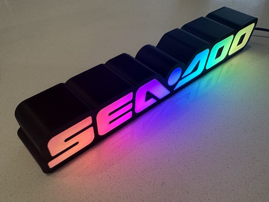 seadoo logo licht box by jmasterfunk hobby diy sport draußen jet ski sea doo meer wassersport brp 3d print model - Mito3D