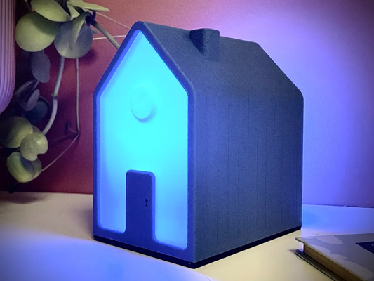 casa guidato lampada bambulampkit001 personalizzato by jurdis domestico arredamento luce led lanterna casa scuola accogliente architettura notte letto dormire ombra paralume accessorio arte lampe led design ambient lighting orologio universale ams necessario 3d print model - Mito3D