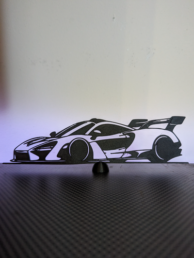 mclaren senna by juguetesbythomas arte 2d coche vehiculo porsche lambo ferrari silueta escritorio impresión in sitio 3d print model - Mito3D