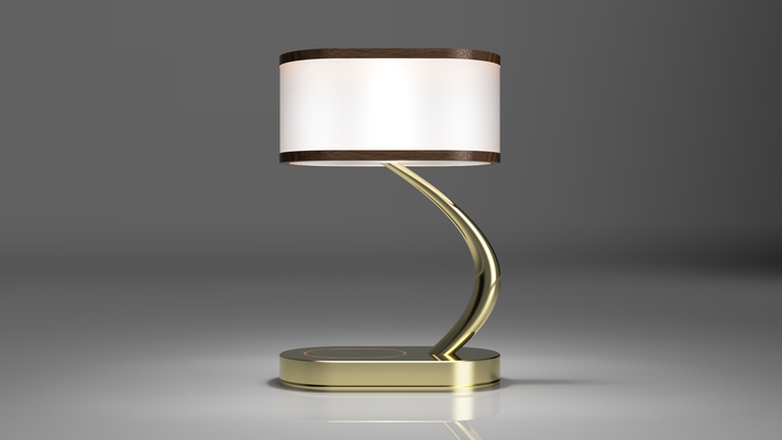 moderne table lampe fil chargeur by jal shah ménage décor led 3d print model - Mito3D