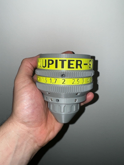 jupiter 9 umbau cine kit by ghostchili3d hobby diy fotografie linse jupiter m42 kino foto 3d print model - Mito3D