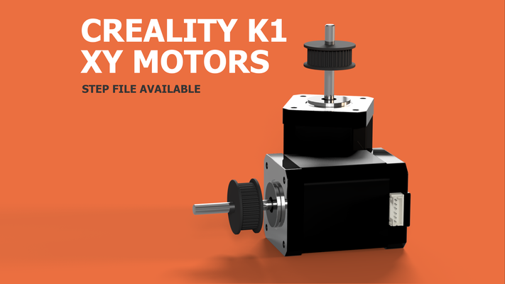 creality k1 xy stepper motors cad by henlor 3d printer parts motor step steppermotor steps stepfiles stepfile k1max crealityk1 crealityk1max 3d print model - Mito3D