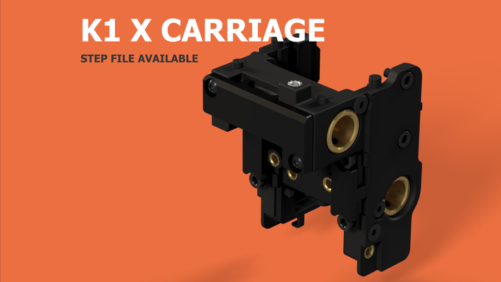 creality k1 x carrozza cad by henlor 3d stampante parti passo xcarriage file passaggio toolhead k1max crealityk1 crealityk1max k1c crealityk1c 3d print model - Mito3D