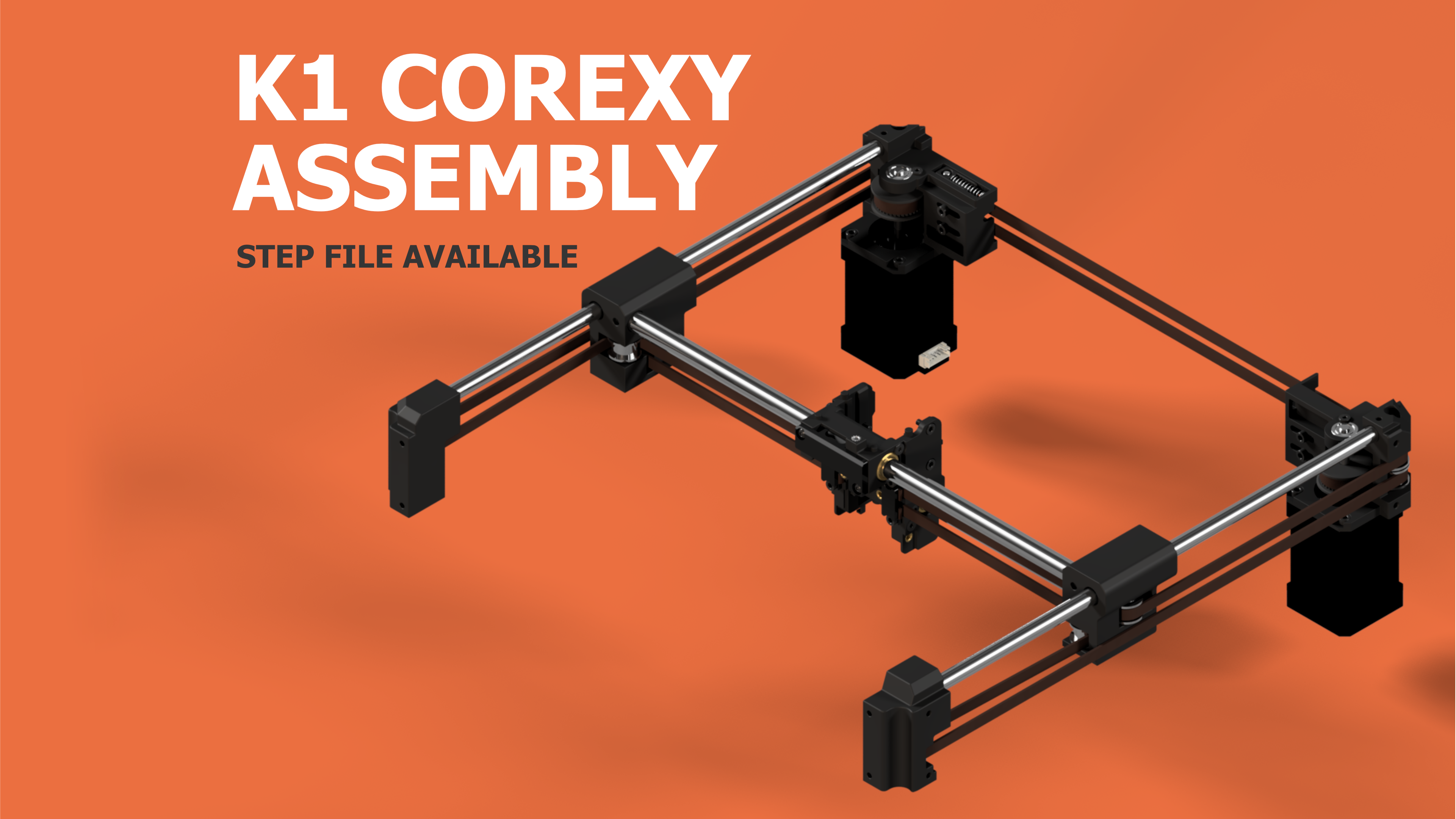 crealidad k1 corexy movimiento montaje canalla by henlor 3d impresora partes modelo xaxis paso xy eje yaxis archivos pasos portal ejes archivo cinemático cinemática cadfiles crealityk1 cadmodel cadfile 3D print model - Mito3D