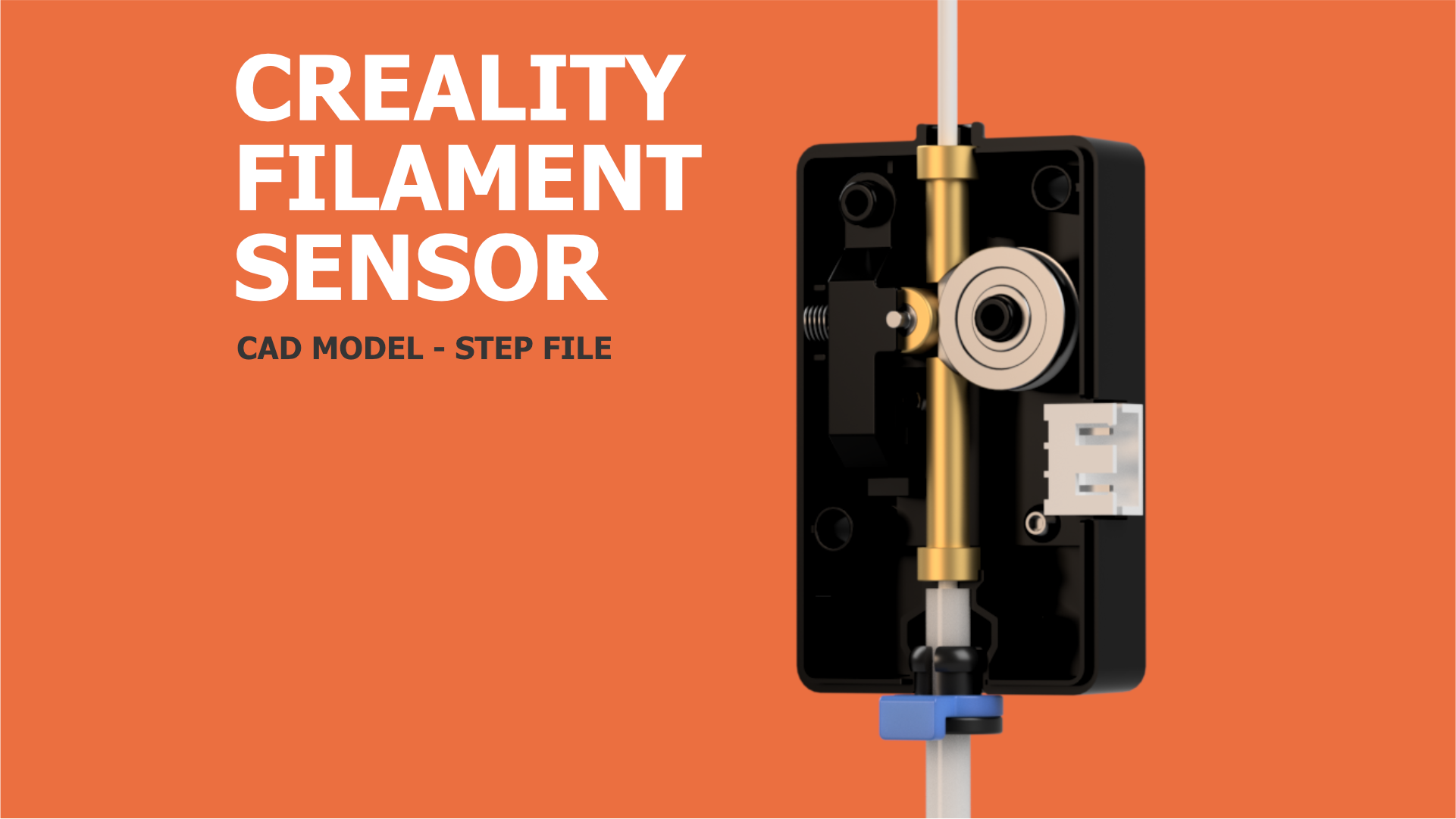 creality filament runout sensor cad by henlor 3d printer parts filamentsensor k1 cr200b ender5s1 crealityk1 crealityk1max sermoond3 3D print model - Mito3D