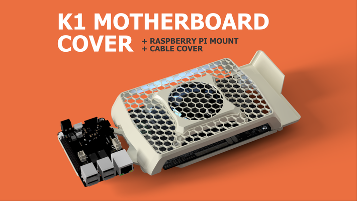 hauptplatine startseite mantel + optional rpi montieren erweiterung realität k1 by henlor 3d drucker teile unterstützung no magnet magnetisch himbeerpi kabelmanagement himbeere mainboardgehäuse umzug kabelabdeckung motherboardhalterung bttpi crealityk1 k1speedy 3d print model - Mito3D