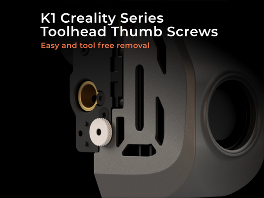 k1 toolhead cover thumb screw by henlor 3d printer parts screws creality thumbscrew k1max crealityk1 crealityk1max toolheadcover k1c crealityk1c quickrelease ez removal quick release 3d print model - Mito3D