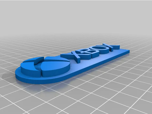 xbox logo remixato by accedere mai arte segni loghi xboxone 3d print model - Mito3D