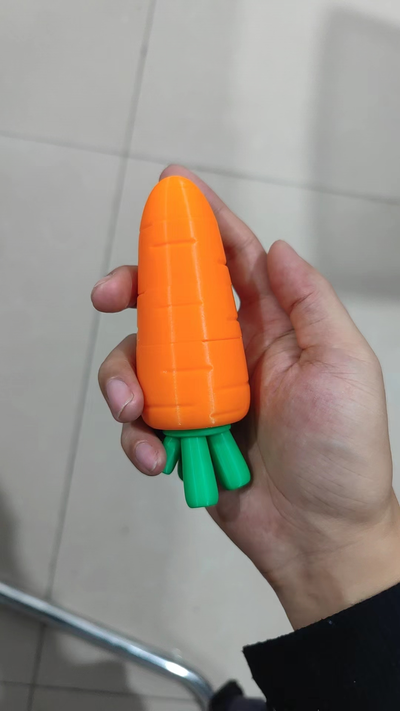 telescopic carrot sword by aiwen -of toys & games outdoor fidget toy 3d print model - Mito3D