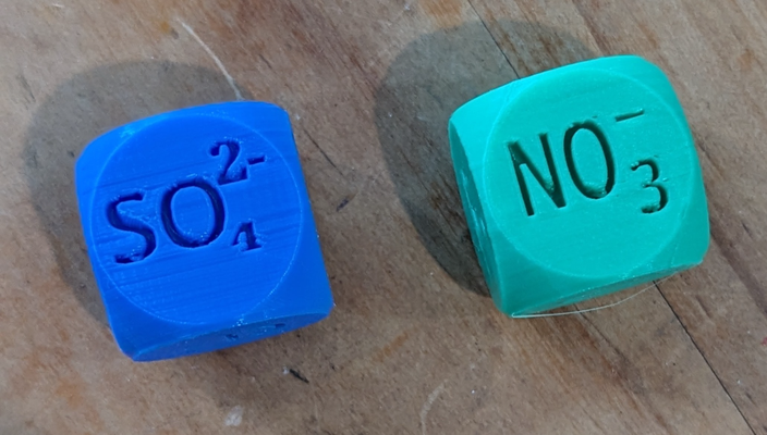 anion dice by atshd4 education chemistry ionic ions teaching bonding 3d print model - Mito3D