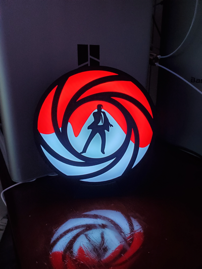 giacomo legame attrazioni lightbox by daddywazzy creatore arte segni loghi 007 guidato 3d print model - Mito3D