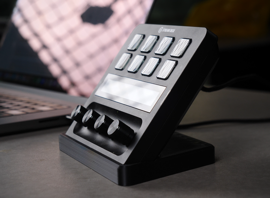 quick-detach portable stand stream deck by jonathanlevi tools gadgets streamdeck elgato 3d print model - Mito3D