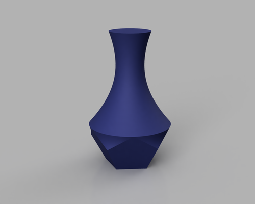 pentagon temel vazo mod by makara tasarımları ev halkı dekor vazemode iksir şişe 3d print model - Mito3D